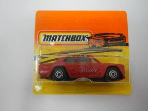 Matchbox Fiat Abarth Short Card Bulgarian Card - Red - Picture 1 of 4