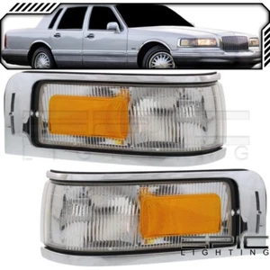 1995-1997 LINCOLN TOWN CAR Corner Marker Signal Lights - Left Right Sides Pair - Picture 1 of 2