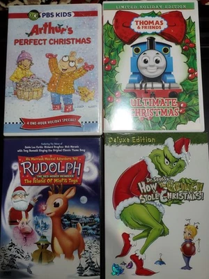 Arthur’s Perfect Christmas, Rudolph, Grinch, Etc Holiday dvd Lot - Image 1 of 4