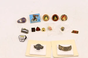 Lot Of 15 Motorcycle Pins AMA Membership Rolling Thunder Harley HOG - Picture 1 of 9