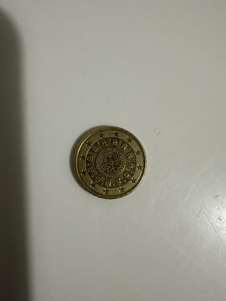 Moeda 50 Cêntimos do euro Portugal 2002 Foto 1 de 4