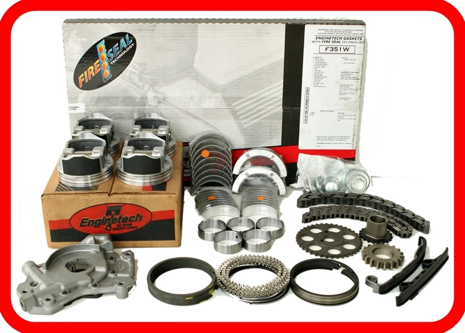 KIT DE REVISÃO DE RECONSTRUÇÃO DE MOTOR Compatível com: 2002-2006 TOYOTA 2.4L DOHC 2AZFE CAMRY SOLARA - Imagem 1 de 4