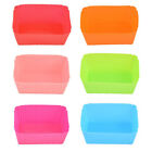 6PCS Silicone Rectangle Cake Mould Soft Muffin Cupcake Liner Bake Cup Mold