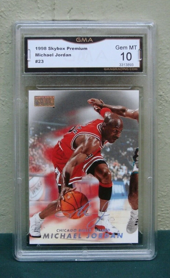 1998-99 Skybox Premium Basketball Card #23 MICHAEL JORDAN Graded GEM MT 10! - Image 1 of 2