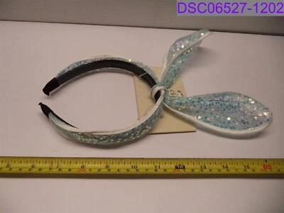 Cara New York Blue Sequined Rabbit Bunny Ears Headband P/N H20-956J - Image 1 of 2