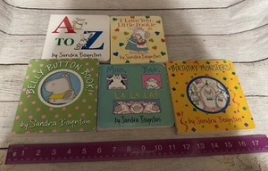 Lot of 5 Sandra Boynton Board Books Belly Button Pookie Moo Baa BD MonstersTb11 - Picture 1 of 2