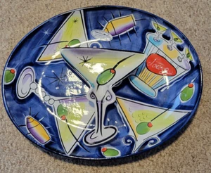 Clay Art Martini Lounge Chip & Dip Tray Set New without box - Picture 1 of 7