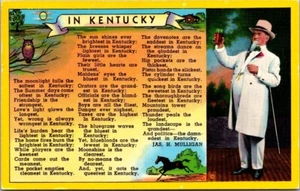IN KENTUCKY poem c1961 Postcard - Picture 1 of 2