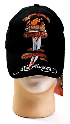 Ed Hardy Kids Black Embroidered Tattoo Graphics Youth Boy's One Size NWT - Image 1 of 4