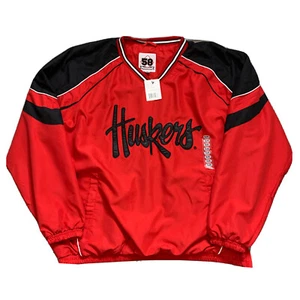 Vintage 58 Sports Nebraska Cornhuskers Mens Pullover Windbreaker Jacket 2XL - Picture 1 of 11