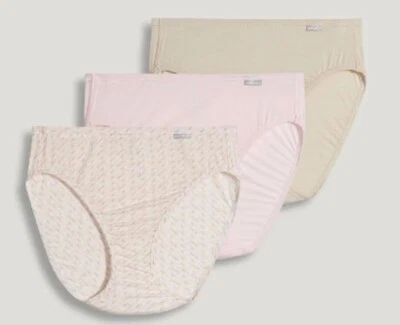 Nova Roupa Íntima Feminina Jockey Tamanho 5 Super Macia Pacote com 3 Macia Confortável Elance Rosa - Imagem 1 de 2