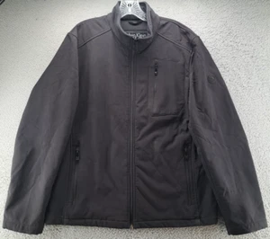 Calvin Klein Windbreaker Jacket Mens Medium Black Water Resistant Lined Stretch - Picture 1 of 15