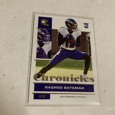 2021 Chronicles Rashod Bateman Rc NM Baltimore Ravens Minnesota Gophers - Image 1 of 4