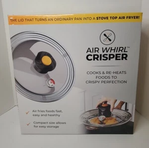 Coperchio Air Whirl Crisper in Acciaio Inox e Vetro Temperato Nuovissimo - Foto 1 di 4