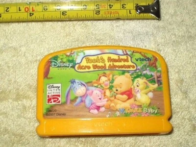 1 disney vtech v.smile baby pooh's hundred acre wood adventure cartridge #099020 - Image 1 of 4