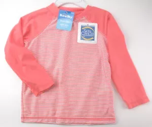 Camisa de baño para niños pequeños - rayas naranjas - 2T - 3T - Imagen 1 de 3