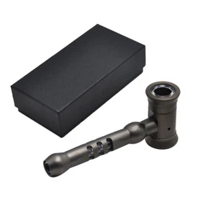 Metal Pipe Smoke Glass Pipes Zinc Alloy Tobacco Dry Herb Smoking Pipes Durable - Picture 1 of 10