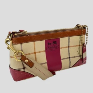Coach Vintage Check Leather Mini Shoulder Bag  - Picture 1 of 8