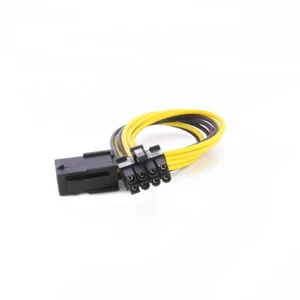 6 Pin to 8 Pin PCI Express PCI-E Video Card Power Adapter Converter Cable Wire - Picture 1 of 6