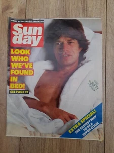 Mick Jagger RARE Sun day News Of The World Vintage Magazine March 24 1985 Sun - Bild 1 von 3