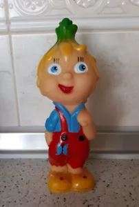 VIntage SOVIET RUBBER TOY BRIGHT CIPOLLINO character of the tale by Rodari 058 - Picture 1 of 5