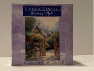 Thomas Kinkade Jigsaw Puzzle Hidden Cottage II Painter of Light 300 18x14 SEALED - Image 1 of 4
