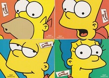 2000 THE SIMPSONS 10TH ANNIVERSARY PROMO TRADING CARD SET (P1-P4)