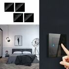 LED Indicator Light Switch Glass Push Button Panel Wall Type For Home Hotel