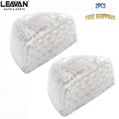 For Peterbilt 379 359 Turn Signal Head Light Marker Lights (PAIR) 31 LED Amber - Изображение 1 из 4