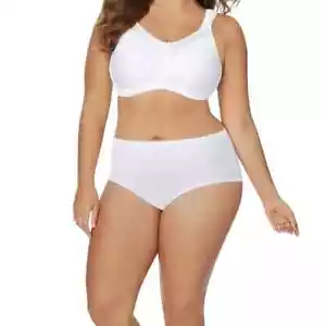 Just My Size Women's Brief Underwears Comfortblend Ultra Soft White Size 12 NEW - Picture 1 of 4