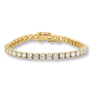 Pulsera Absoluta de Plata de Ley Revestido de Oro Cierre de Imán Mágico Línea Forma Redonda, - Imagen 1 de 1