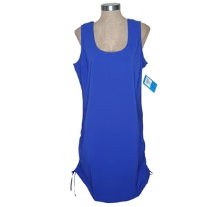 Columbia Omni-Shade Active Fit Dress Womens Size XL Blue Stretch NWT - Picture 1 of 14
