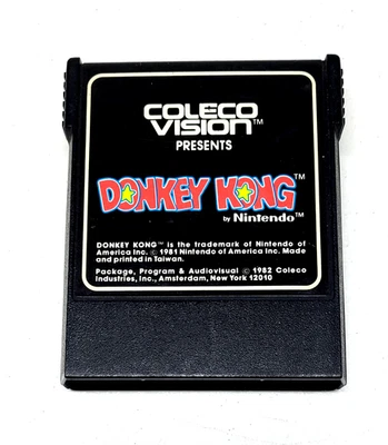 Cartucho de videojuego Donkey Kong (ColecoVision, 1982) vintage auténtico sin probar Foto 1 de 4