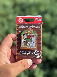 Disney Parks 2025 Christmas Making Merry Memories 101 Dalmatians LE Pin IN HAND - Picture 1 of 1