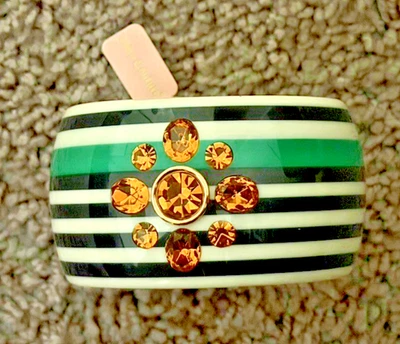 Brazalete Brazalete Juicy Couture Azul Blanco Azul Marino Rayas/Amarillo Estrás NUEVO NUEVO CON ETIQUETAS Foto 1 de 3