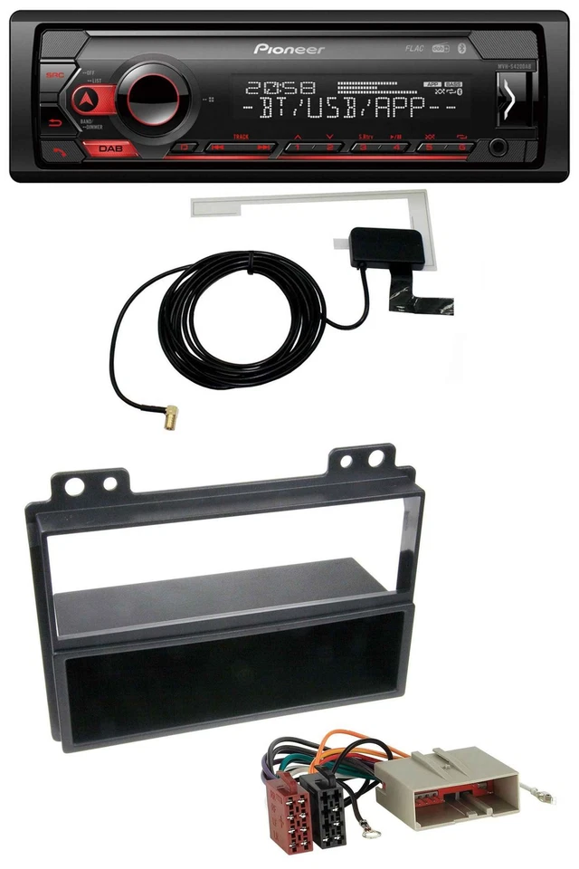 Pioneer DAB USB MP3 Bluetooth Autoradio für Ford Fiesta 03-05 Fusion 02-05 - Bild 1 von 4