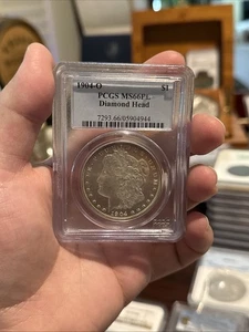 1904-O $1 Morgan Dollar PCGS MS66PL Diamond Head Vintage Slab RARE!!! PQ! - Picture 1 of 9