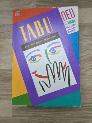 MB Spiele TABU Partyspiel Ratespiel Familienspiel 2. Edition von 1994 Retro - Bild 1 von 4