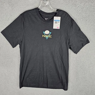 New Men’s Nike Golf Retro Embroidered Tee Shirt HJ3332 Size Medium Black - Image 1 of 4