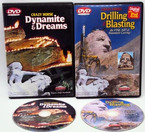 CRAZY HORSE MEMORIAL DRILLING & BLASTING Dynamite & Dreams DVDs Mountain Carving - Picture 1 of 5