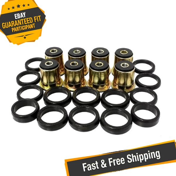 Bujes de brazo de control trasero Energy Suspension 3.3132G negros para Chevy Chevelle Foto 1 de 4