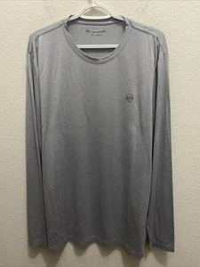 NUEVA Camiseta Travis Mathew Para Hombre 2XL Heater Series Gris Manga Larga Nueva Con Etiquetas - Imagen 1 de 11