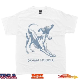 Camiseta Drama Fideos Divertida Iggy Galgo Italiano Amante del Perro Whippet - Imagen 1 de 3