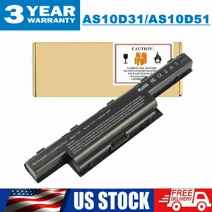 AS10D51 AS10D41 AS10D31 Battery for Acer Aspire 4551 4741 5733Z 5742 5750 7551 - Picture 1 of 11