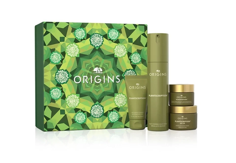 Origins 4-Pieces Plantscription Essentials Skincare Gift Set Bundle Pack