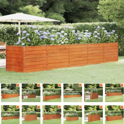 MARKENLOS Cortenstahl Hochbeet Pflanzbeet Gemüsebeet Gartenbeet Pflanzkasten Blumenbeet