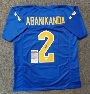 PITT PANTHERS ISRAEL "IZZY" ABANIKANDA AUTOGRAPHED SIGNED JERSEY JSA COA - Picture 1 of 3