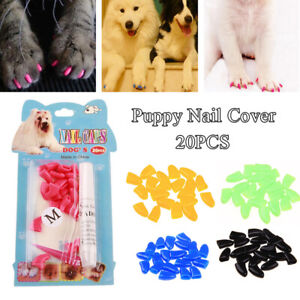 1Set Soft Nail Caps Nail Cover Claw Caps Paw Covers for Cat Pet Dog Size XS-2XL~