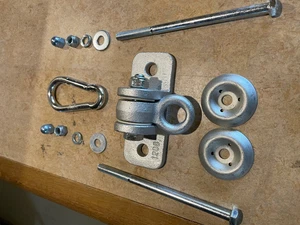 Schaukelhaken Set SPEZIAL ähnlich EN 1176 bis 120 mm Balken - Bild 1 von 8