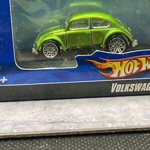 Rare 1:87 Hot Wheels Mini Volkswagen Beetle Green